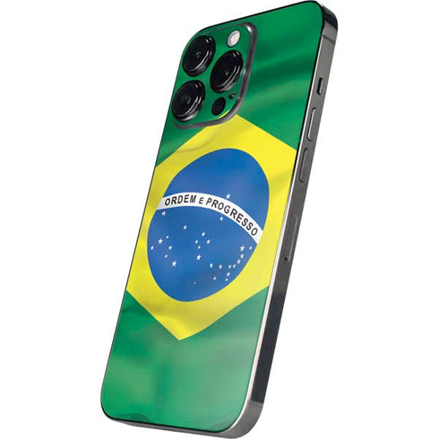 Brazil Flag iPhone 15 Pro Skin
